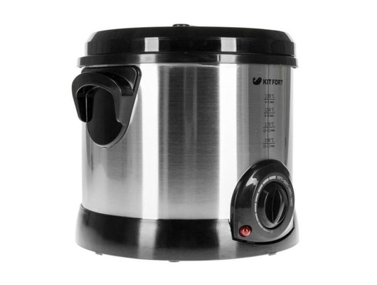 Фритюрница KITFORT KT-2011 серебристый/черный